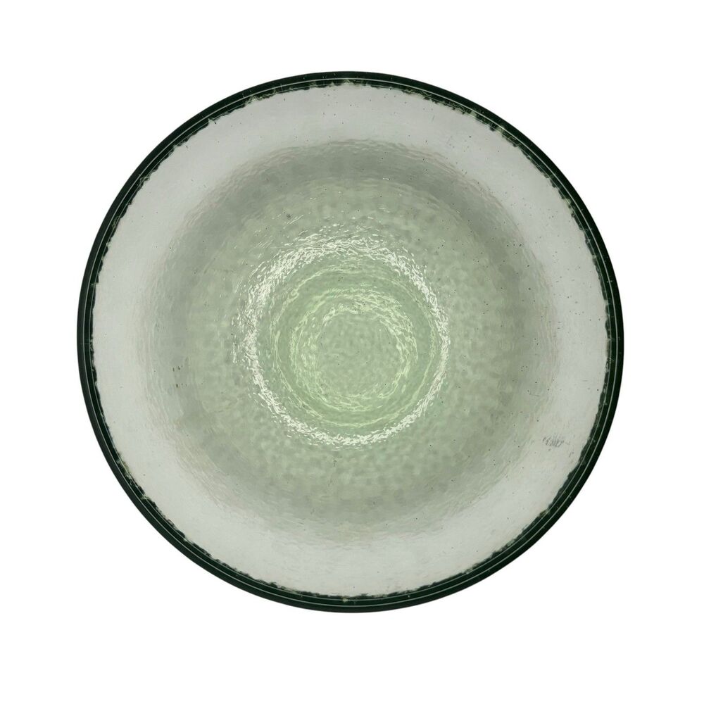 Vintage Fire and Light Recycled Glass Green Celery 6" Cereal Bowl